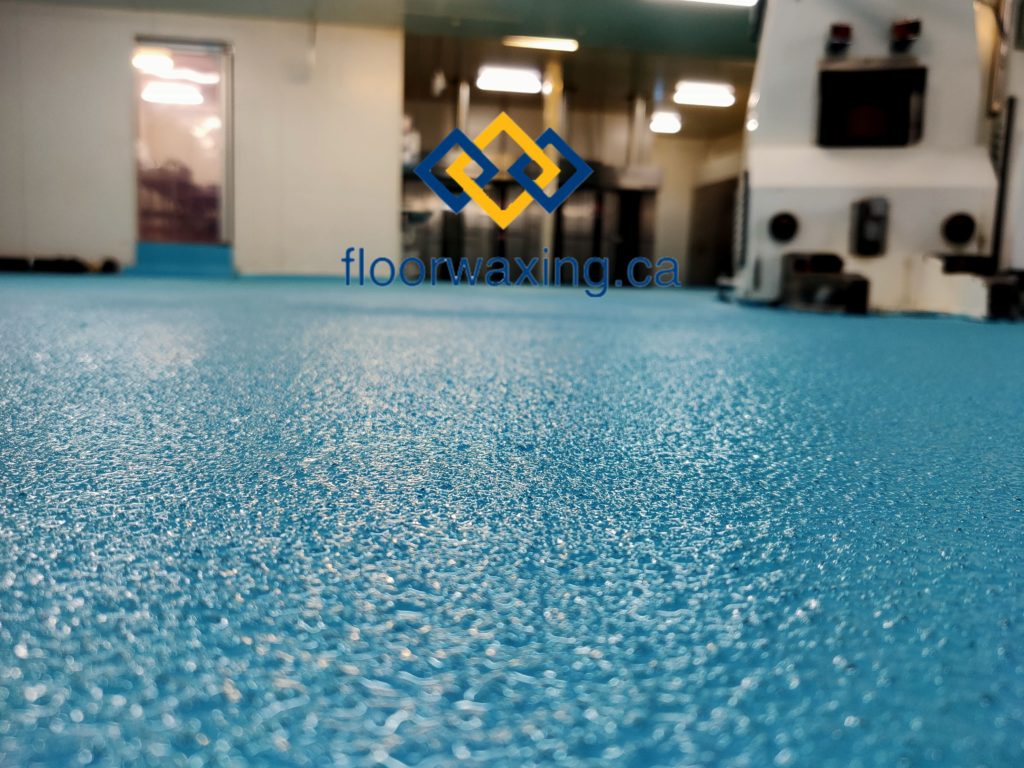 Non Anti Slip Blue Slip Resistant Floor Epoxy Toronto Hamilton Brantford Ontario Canada 1 1024x768 